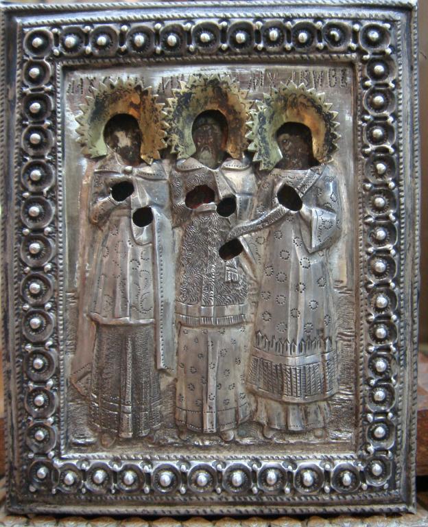 Старинные русские иконы. Гурий, Самон, Авив.