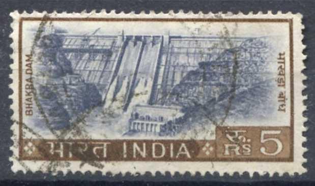 Индия 1967 Плотина Бхакра Mi:IN 399 Гаш