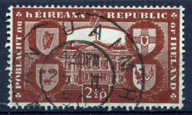 Ирландия 1949 Ирландская республика Здание Герб Mi:IE 108 Гаш
