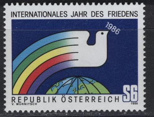 Австрия. 1986г. Год дружбы. Ми 1837 **