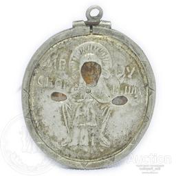 Медальон "Скорбящая", 2,7 х 2,2 см.