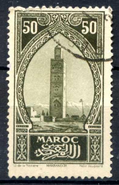 Марокко 1927 Koutoubiah Маракеш Mi:MA 65 Гаш