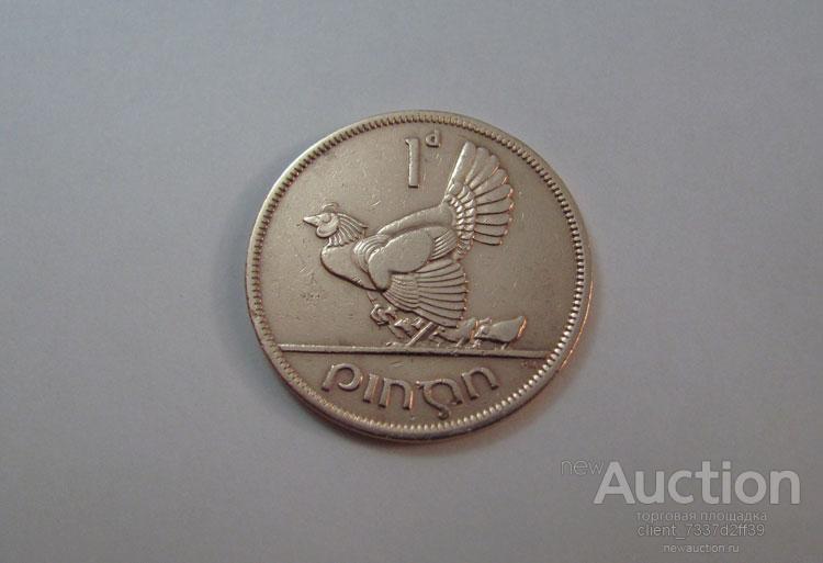 1 пенни, Ирландия, 1948 год, в капсуле