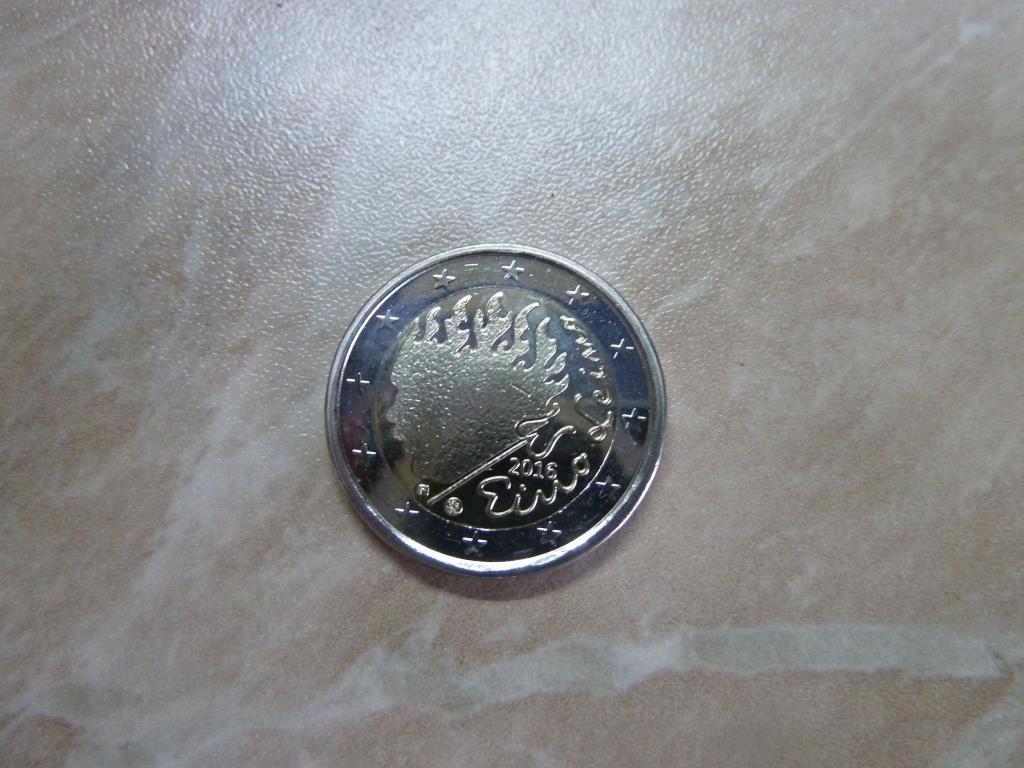 Финляндия 2 евро 2016 Эйно Лейно