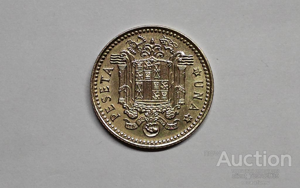 1 песета, Испания, 1966 год, в капсуле