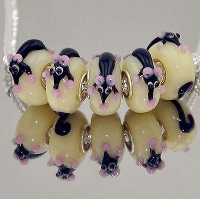 Шармы Бусины Murano Lampwork. 4 штуки одним лотом Шармы