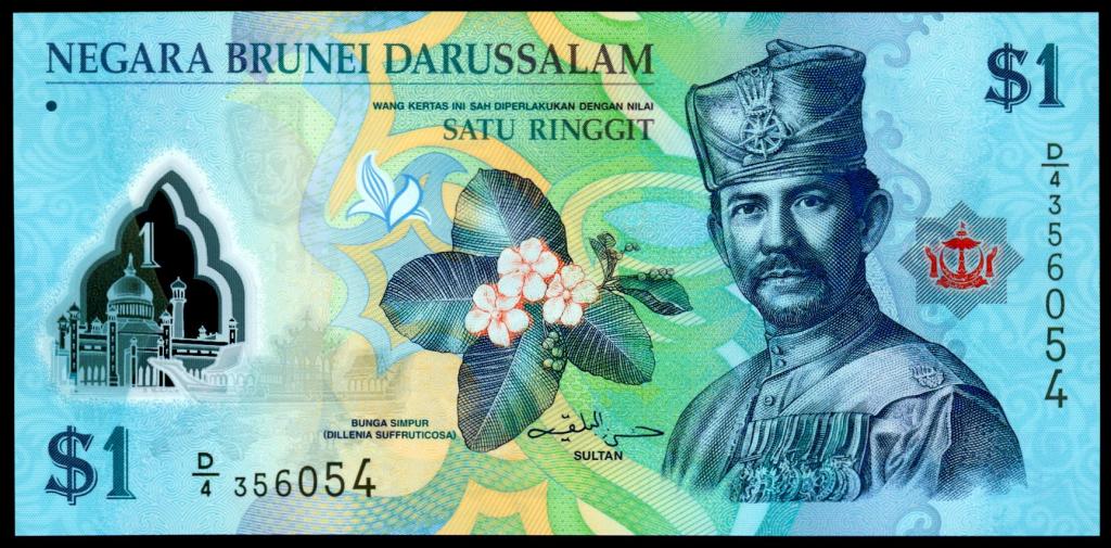 Бруней 1 ринггит доллар 2011 пресс № 35a полимер