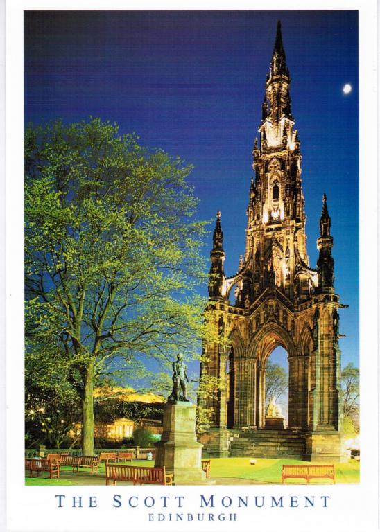 Шотландия Эдинбург Монумент Вальтера Скотта Глянец 12,0х17,3 см