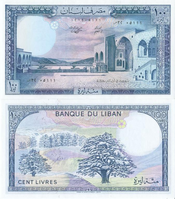 Ливан 100 ливров 1985 P66c пресс unc