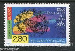 Франция 1994   Европа,  СПИД ( марка из серии )