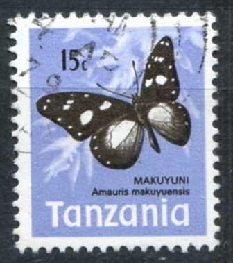Танзания 1973 Бабочки Фауна Mi:TZ 37 Гаш