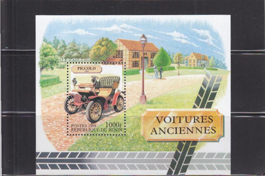 BENIN  БЕНИН    Автомобили История  Блок  1998 Сост**