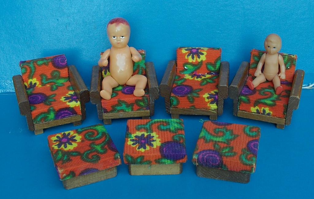 Деревянная  МЕБЕЛЬ для КУКОЛ времён СССР №3