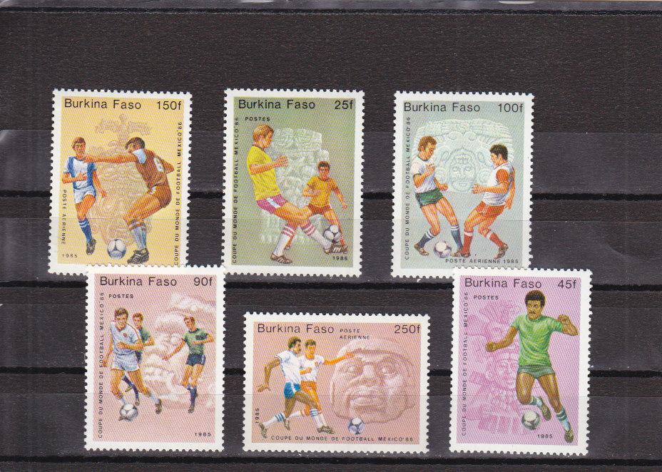 BURKINA FASO      Спорт  Футбол  Мексика 86  Серия  1985   Сост**