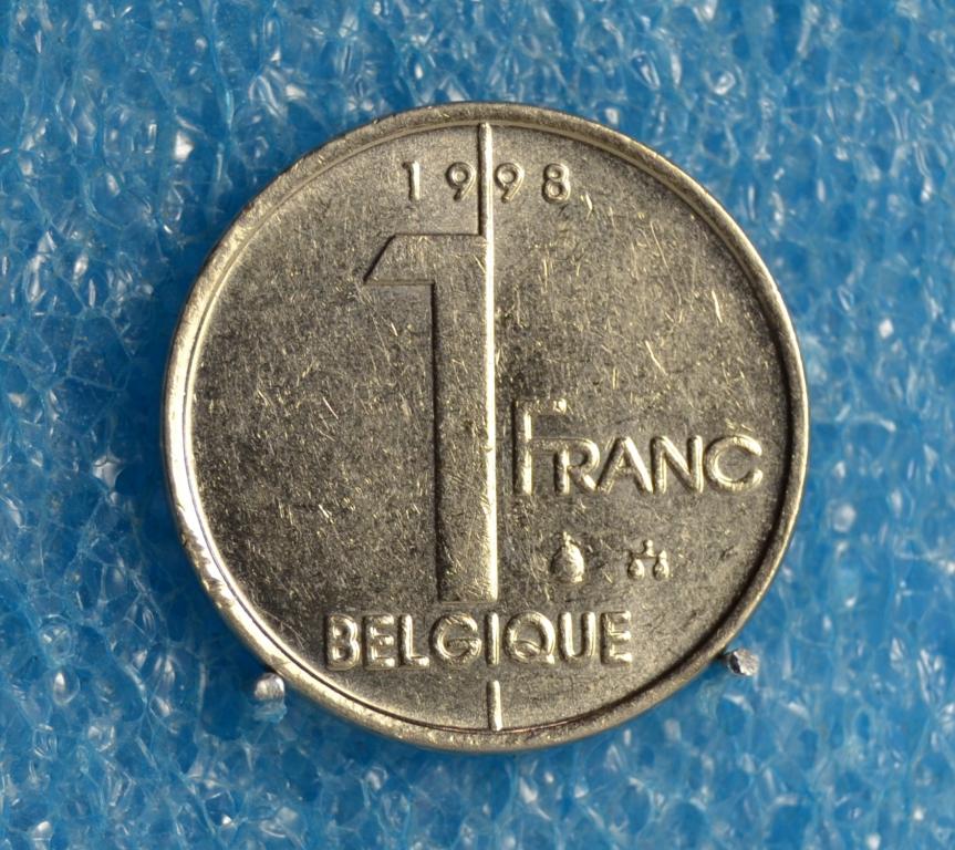 Бельгия 1 Франк 1998 г. (BELGIQUE) Лот № 0421