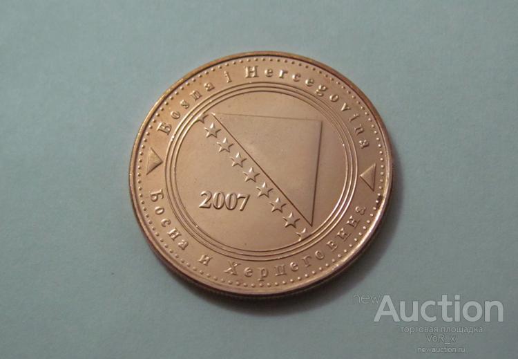 50 фенингов, Босния и Герцеговина, 2007 год, в капсуле