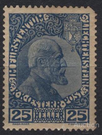 Лихтенштейн. 1912г. Король  Ми 3ув *