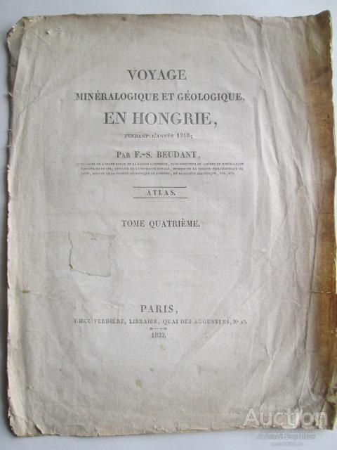 Сarte  geologique  de  la  contree  de  Schemnitz  Paris  1822