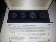 Шпицберген набор 1993 в подарочной коробке Норвегия Сертификат