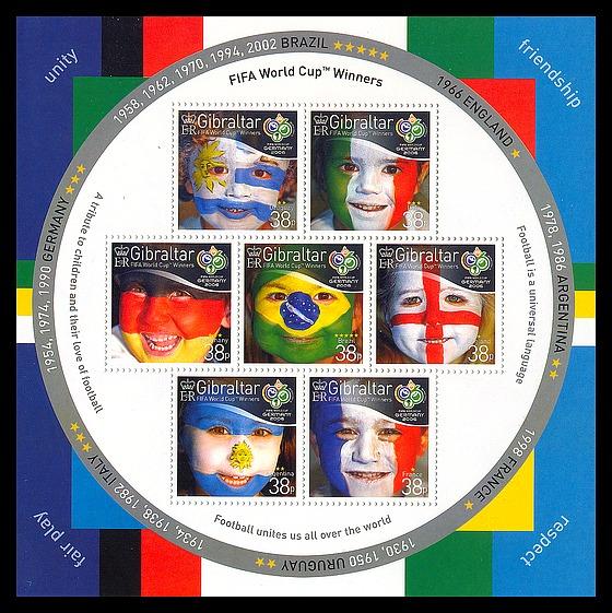 Гибралтар 2006 Футбол Чемпионат мира ЧМ в Германии Спорт блок**