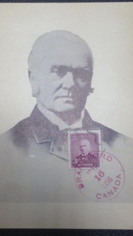 Карт максимумы Канады 1956 г. Sir John J.C.Abbott. Открытка (41п)