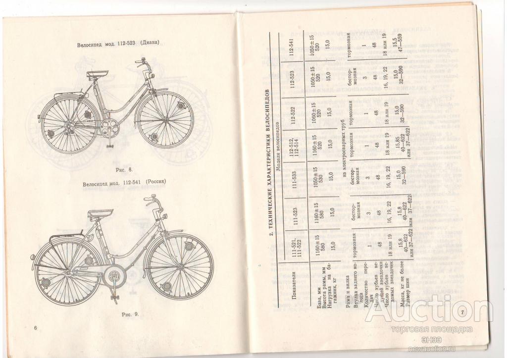 Диаметр колеса велосипеда ссср. Инструкция ЗИФ 77. ЗИФ велосипед книжка.