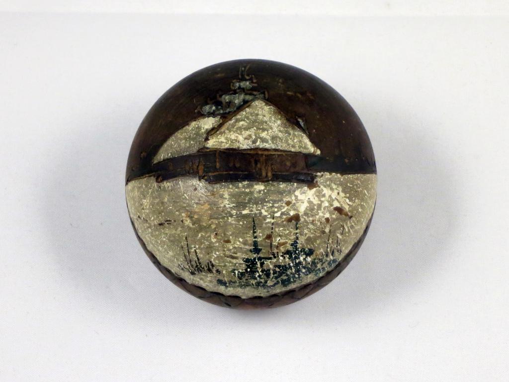 Шкатулка 1900-е гг Дерево Русский стиль Зима Абрамцево Хотьково Сергиев-Посад