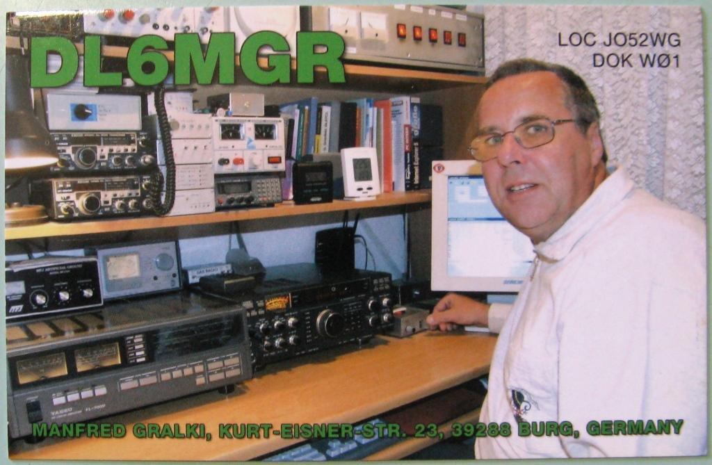 К22-487 QSL КАРТОЧКА РАДИООБМЕНА ГЕРМАНИЯ 2010