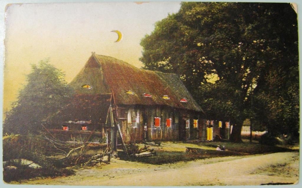 К11.100 ОРИГИНАЛЬНАЯ НА ПРОСВЕТ... ДОМ, ХАТА, 1909