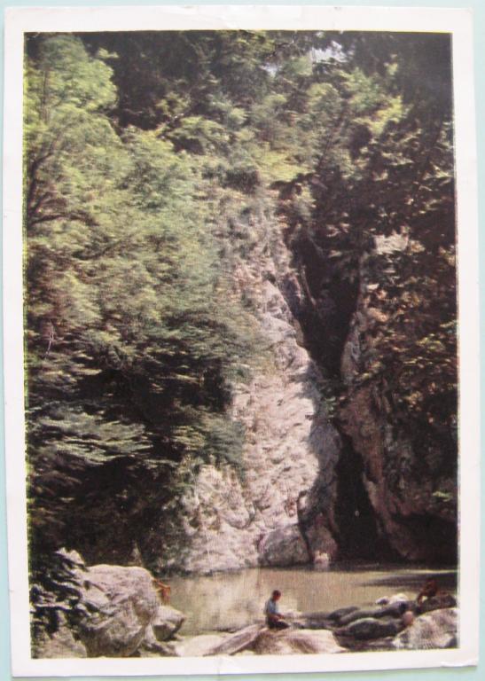 К11-244 МАРКИРОВАННАЯ СССР 01.04.1964 П/П, ГОРЫ, УЩЕЛЬЕ, ОЗЕРО