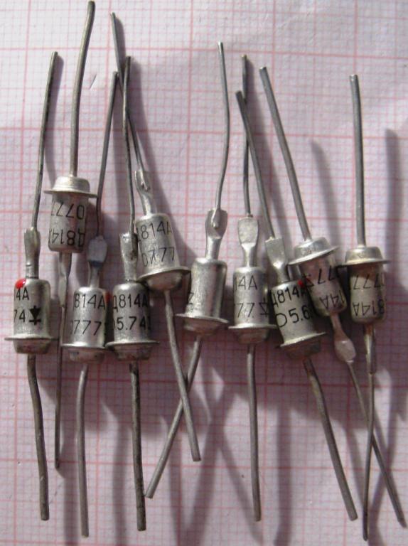 Р03 РАДИОДЕТАЛИ СТАБИЛИТРОНЫ Д814А 10 ШТУК 