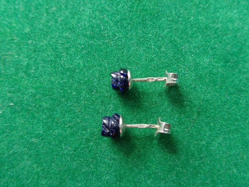Серьги серебро 925 пр. с Авантюрином. Новые.