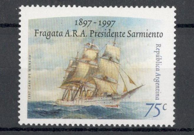 Аргентина, 1997, № 2377, € 2,6, MNH, полн. корабли