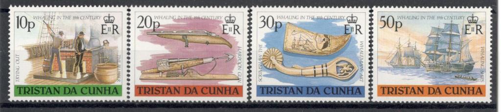 Тристан да Кунья, 1988, № 447-450, € 9, MNH, полн. корабли
