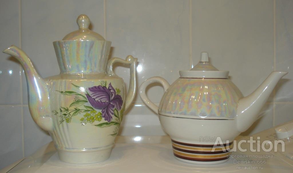2 чайника. Фарфор. СССР (новые!!!)