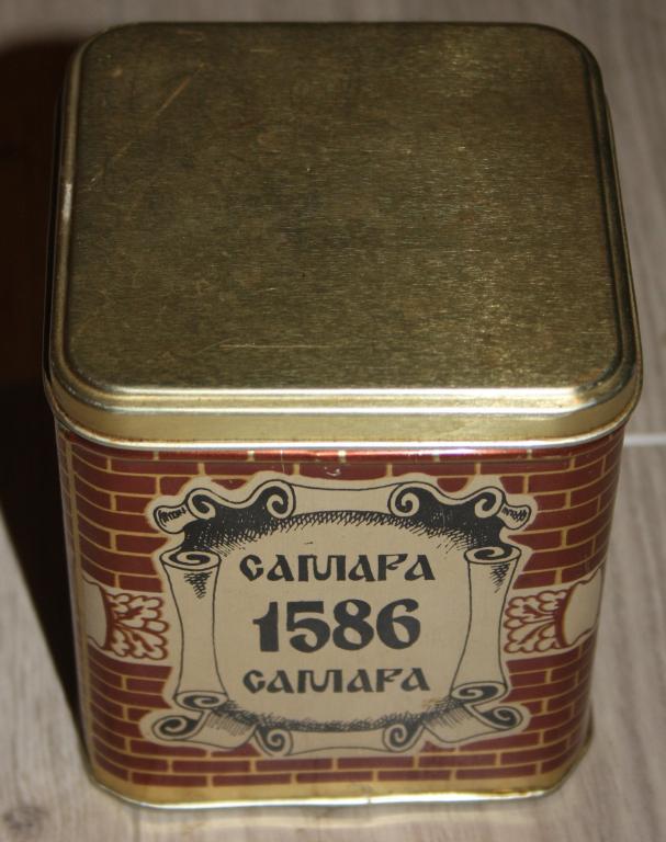 Куйбышев (Самара) 400 лет. Жестяная банка 1986 г. СССР