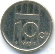 Нидерланды 10 центов 1993 53.80.05