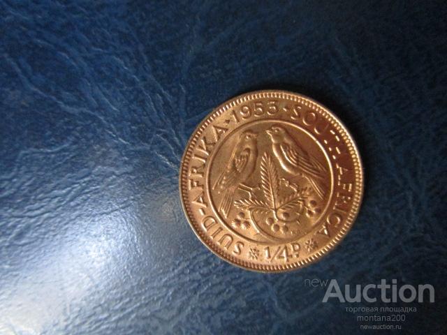 южная африка 1/4 пенни 1953