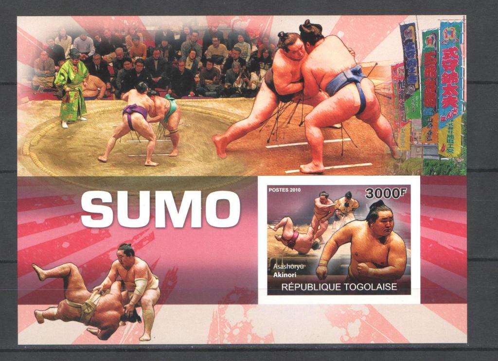 Того 2010г. Сумо, блок + лист. Без зубц. MNH.