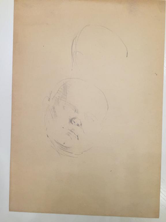 Бантиков А.С. (1914-2001)  Набросок лица мужчины