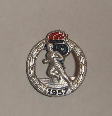 Серебряный знак ГТО ПИОНЕРСКОЙ организации им. Тельмана ГДР 1957 год РЕДКОСТЬ!