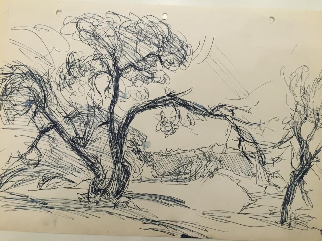 Бантиков А.С. (1914-2001) Деревья с изогнутыми стволами