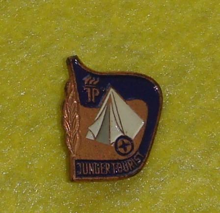 Значок ПИОНЕРСКОЙ организации им.Тельмана Юный ТУРИСТ ГДР 1970 годы (тяж.)