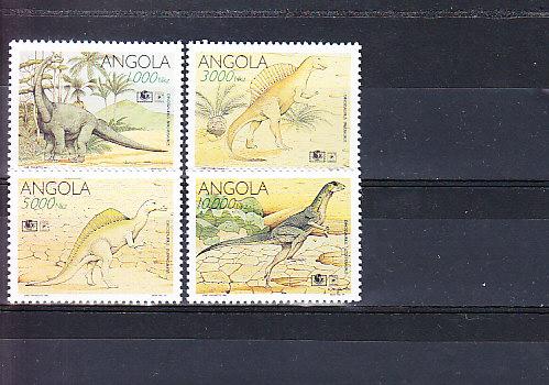 Ангола,1994,Ми-964-7** Фауна:динозавры