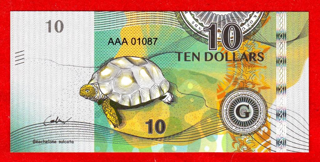 Острова Гилберта (Микронезия, Кирибати), 10 долларов, 2016, UNC, с ВЗ
