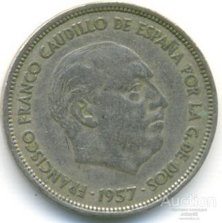 Испания 25 песет 1957 64.85.05