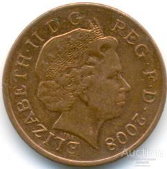 Великобритания 1 пенни 2008 92.89.05