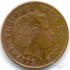Великобритания 1 пенни 2008 98.89.05