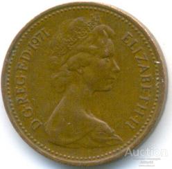 Великобритания 1 пенни 1971 80.89.05