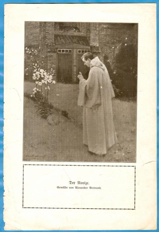 Александер Бертранд, Послушник, Германия, начало ХХ